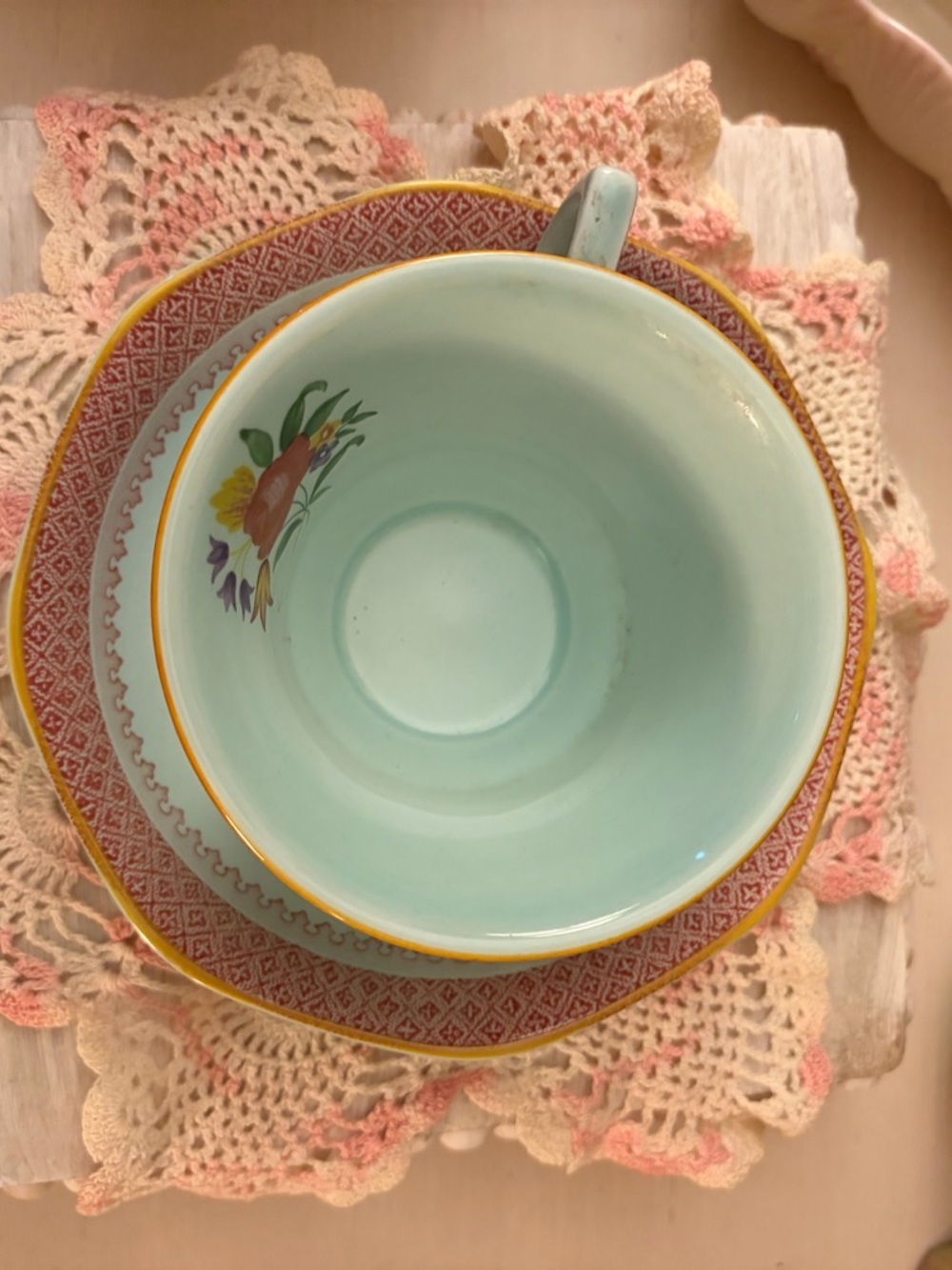 Adams (Wedgwood) Calyx Teacup and Saucer Set